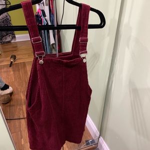 Forever 21 burgundy overall Dress